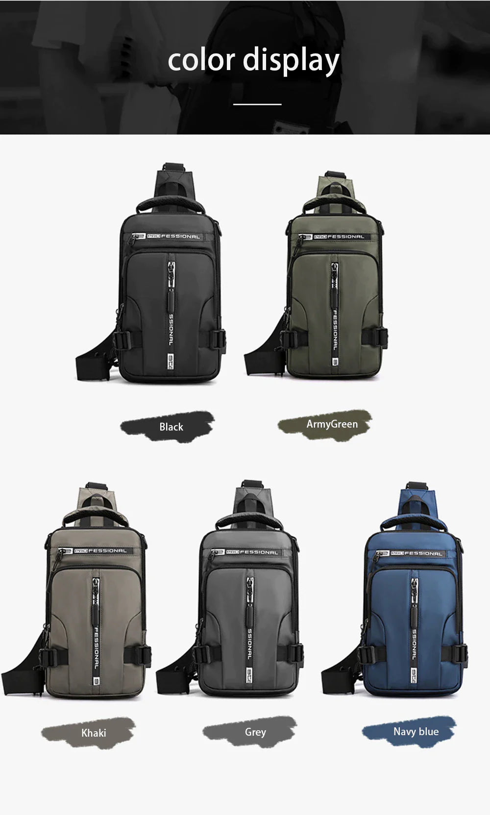 Waterproof Travel Backpack With Usb Charging Port